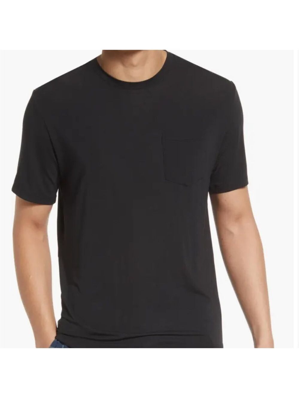 Tommy John Second Skin Black Pocket Tee 2XL